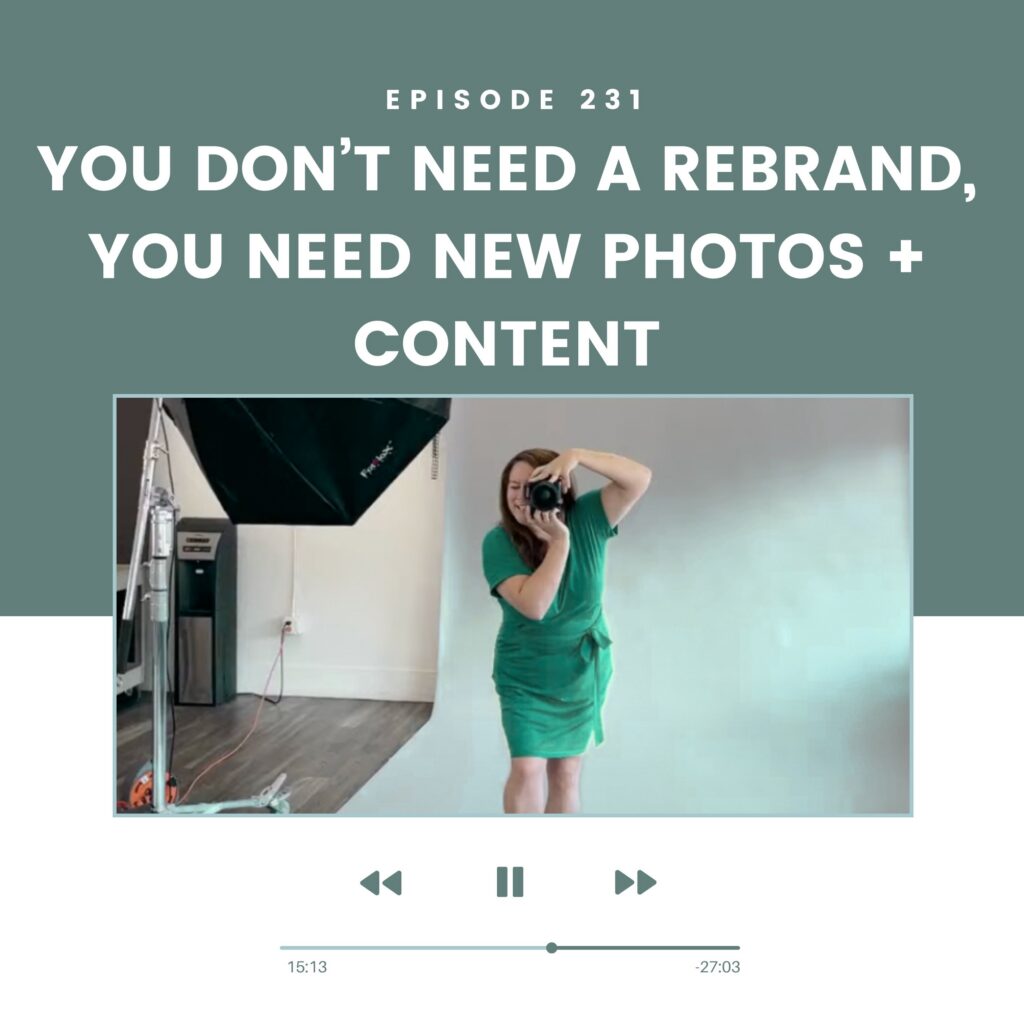 You don't need a rebrand, you need new photos and content - Quianna Marie Weekly