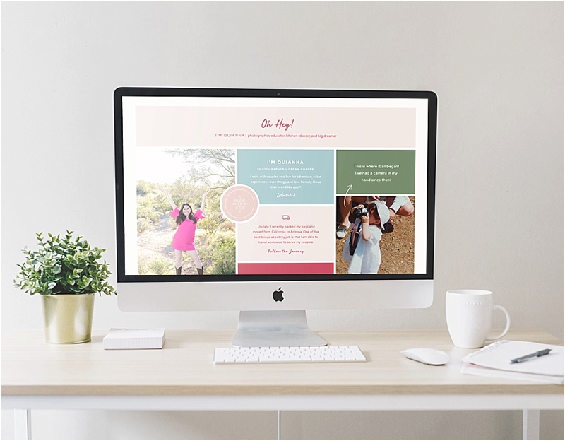 New Brand and Website Design - Quianna Marie Photography - Scottsdale Wedding Photography