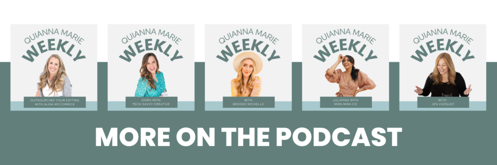 Quianna Marie Weekly Podcast - For Photographers and Weddings