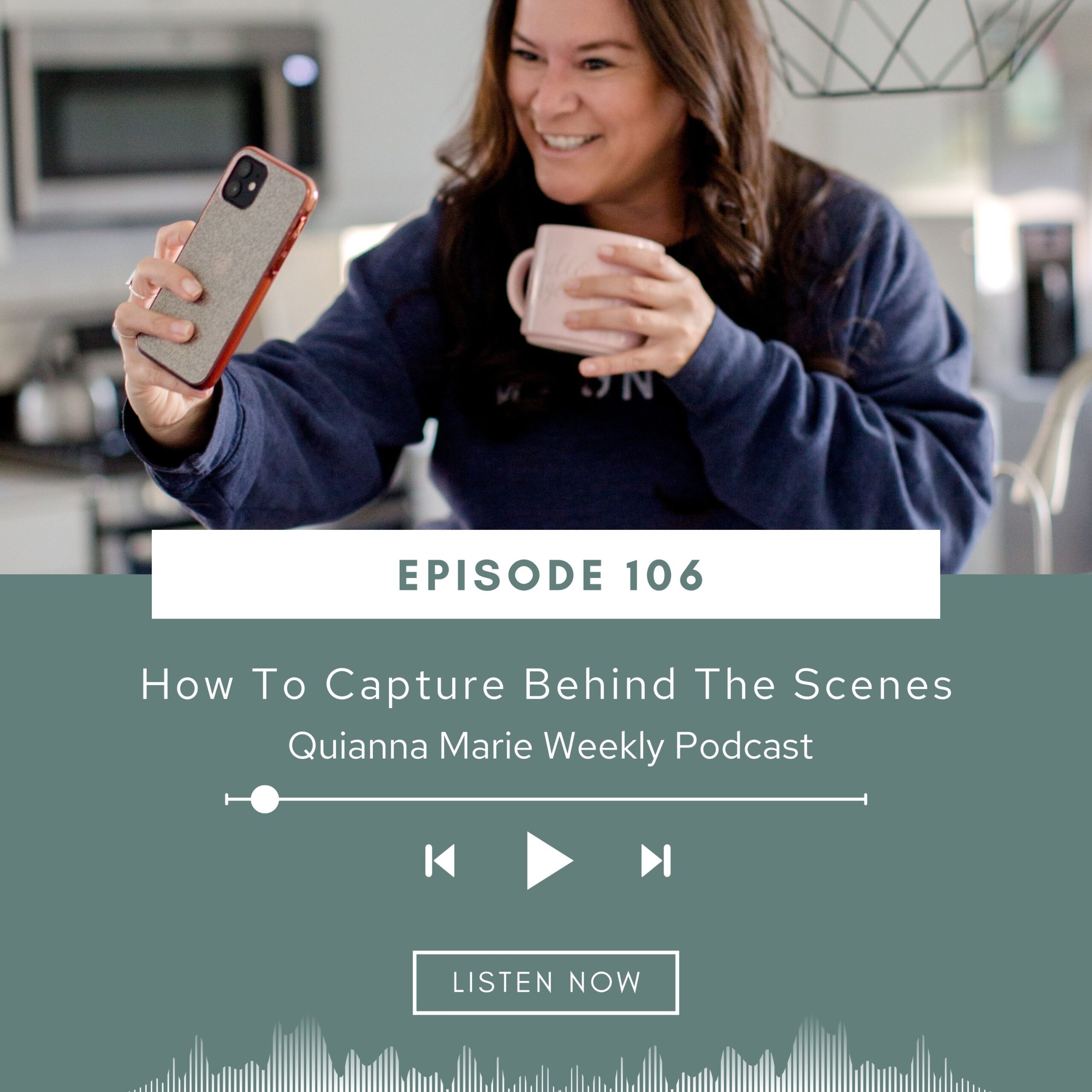 New podcast episode for photographers - How To Capture Behind The Scenes with Quianna Marie