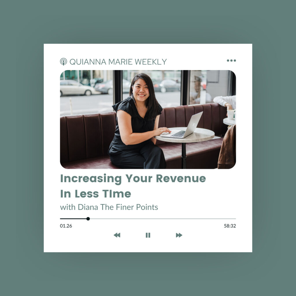 Increasing Your Revenue In Less Time with Diana Fang