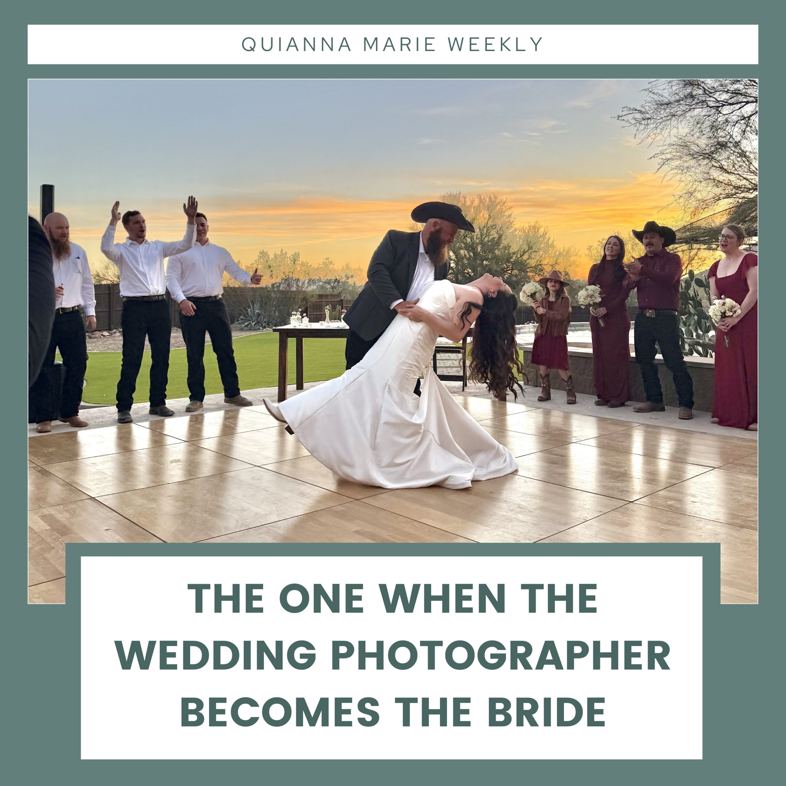When the wedding photographer becomes the bride - Quianna Marie Weekly